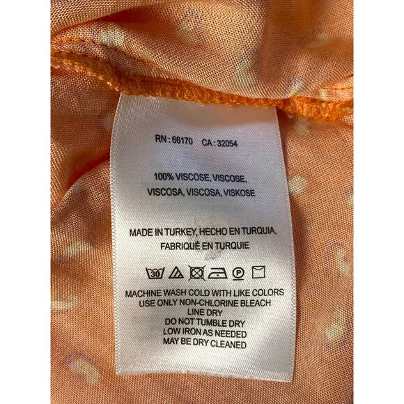 Maeve Orange Ceresco‎ Peasant Blouse Cottagecore Boho Women's Size Medium - Picture 8 of 8